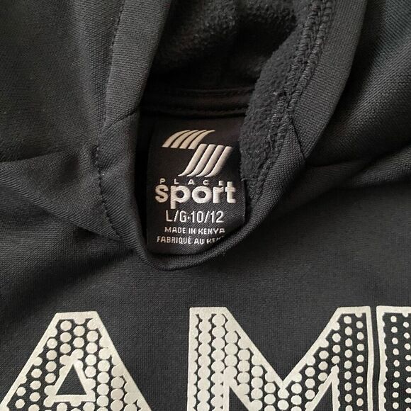 The Childrens Place sport youth boys L 10-12 pullover game mode hoodie black - Picture 2 of 3